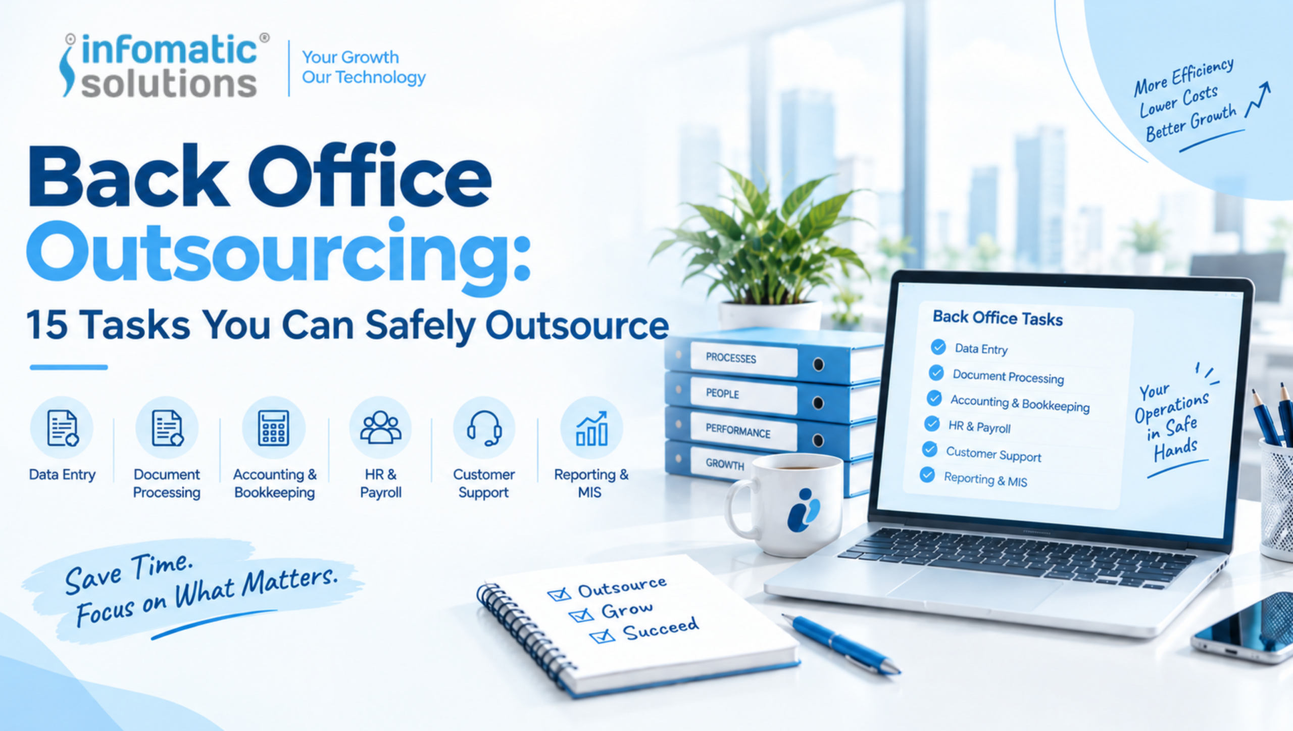 Back office outsourcing: 15 tasks including data entry, HR, payroll and customer support